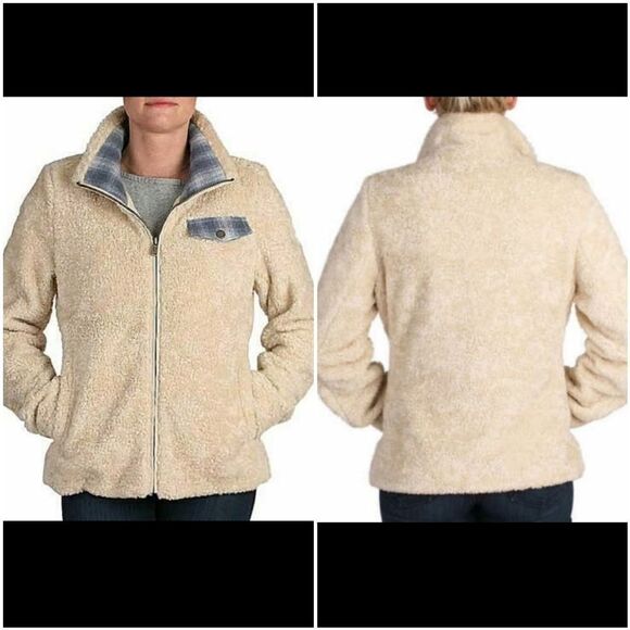 Pendleton Jackets & Blazers - 🔸️🔹️NWT Pendleton Cream Sherpa Wool Blend Zippered Jacket Large